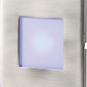 Stainless Steel Recessed LED Wall Light Single Blue