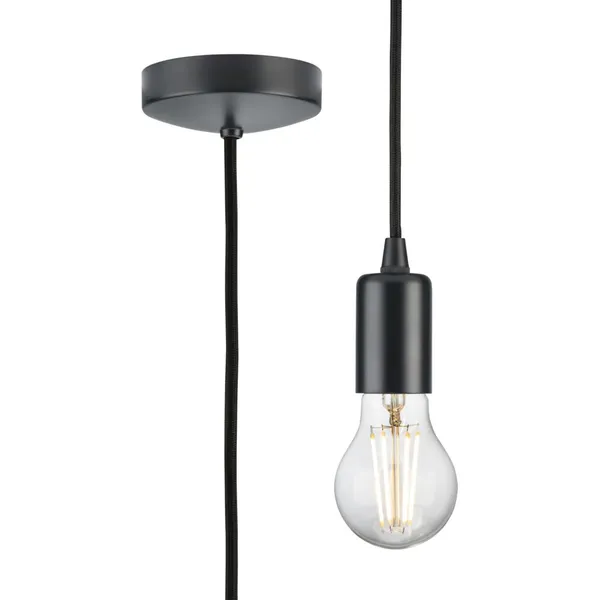 1.8m E27 Contemporary Pendant Set - Anthracite