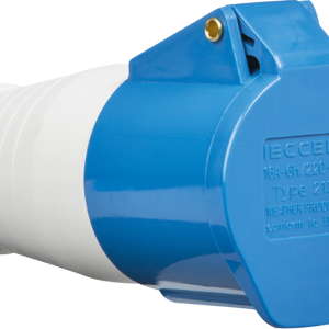 IN007 240V IP44 16A Connector 2P+E