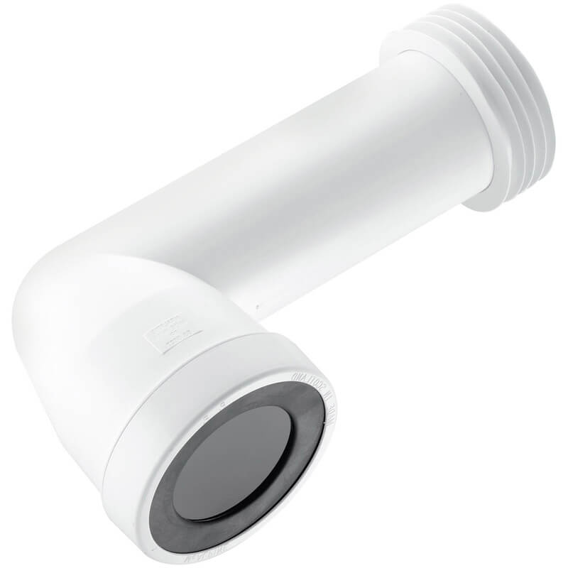 McAlpine 4"/110mm 90° Adjustable Length Pan Connector Extended Inlet
