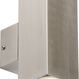 IP20 230V 2x35W max. GU10 Stainless Steel Wall Light