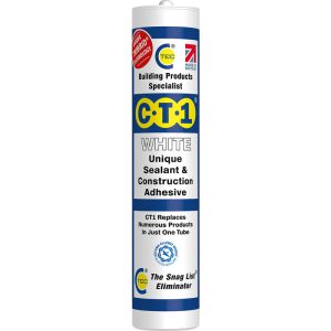 CT1WHI White Sealant & Construction Adhesive 290ml Cartridge