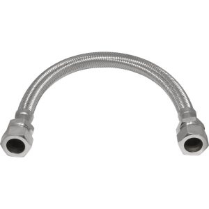 Flexible Connector 15 x 15mm 9mm Bore x 300mm