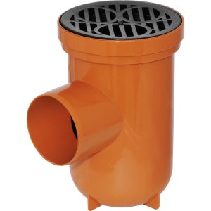 Underground 110mm Back Inlet Roddable Gully Round Top
