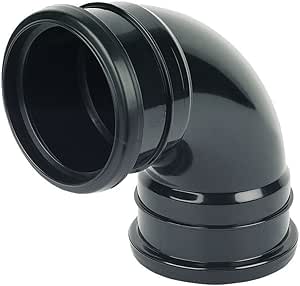 110mm Soil Push Fit Double Socket 90° Bend