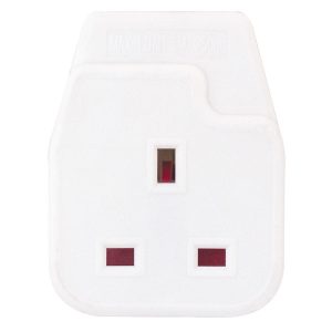 1 Gang 13 Amp Trailing Socket – Unswitched – White