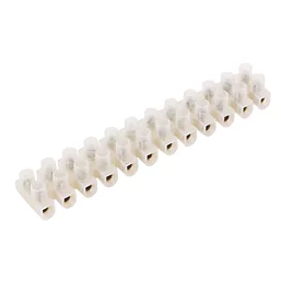15A Clear 12 Way Strip Connector Polyethylene