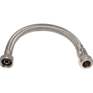 FH1051 22mm x ¾" 12mm Bore, 500mm Flexible Tap Connector With Isolating Valve