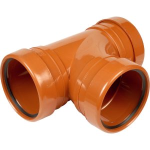 Underground 110mm Triple Socket 87.5° Tee