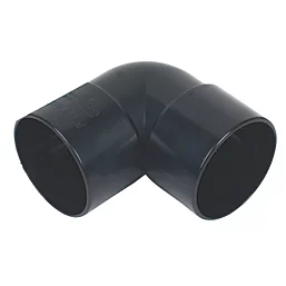 50mm Solvent Weld 92.5° Swept Bend Black