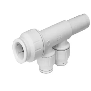 JG Speedfit 2 Port Manifold With Stem 22mm X 15mm