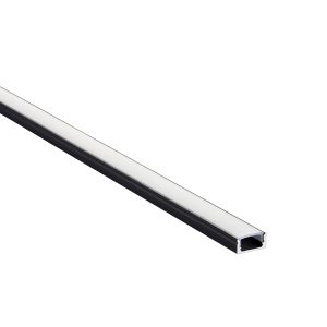 RigelSLIM Surface 2m Aluminium Profile/Extrusion Black