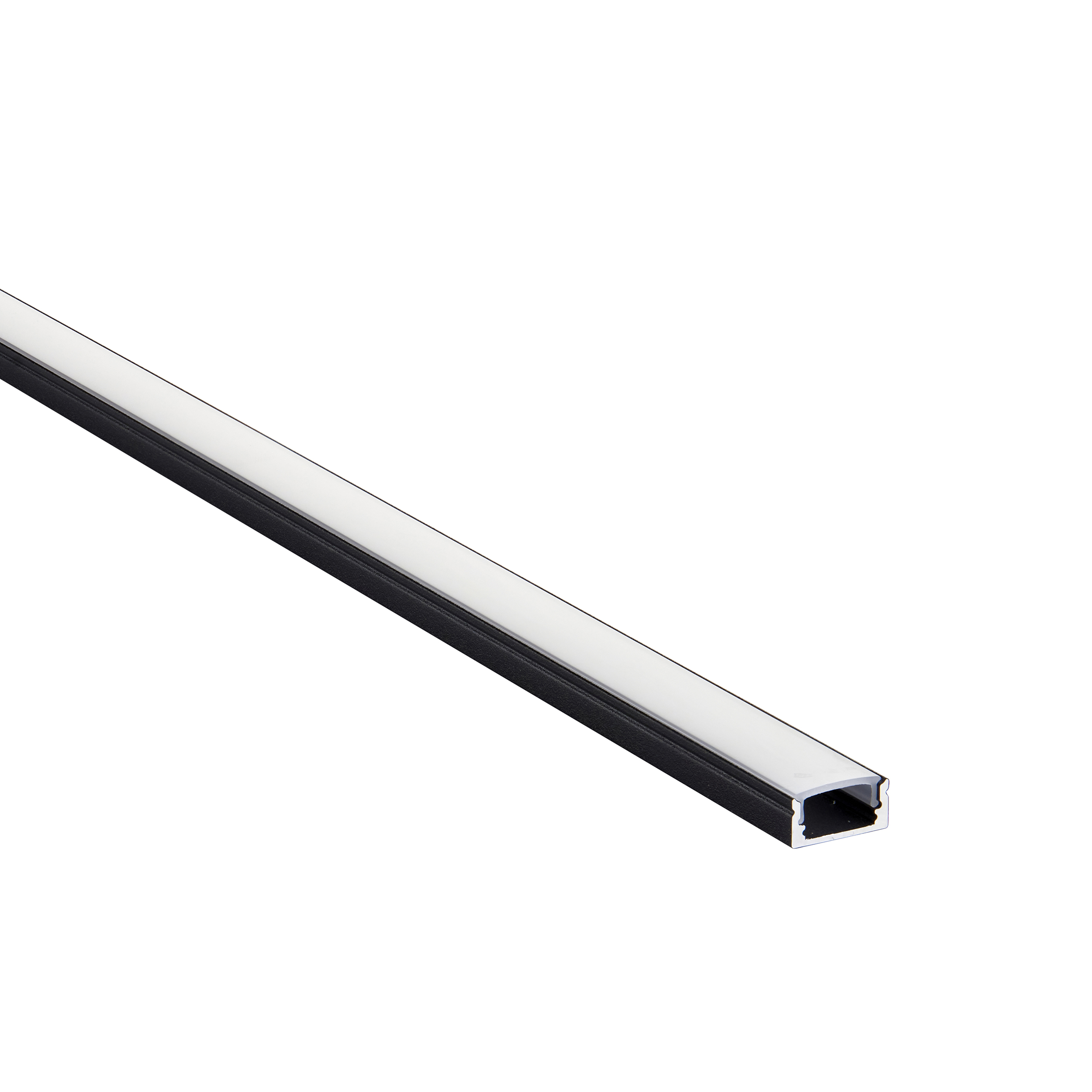 RigelSLIM Surface 2m Aluminium Profile/Extrusion Black