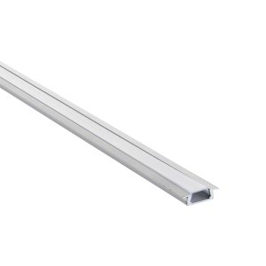 RigelSLIM Recessed 2m Aluminium Profile/Extrusion Silver