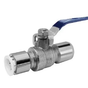 BVAL400200 Reliance (JG Speedfit ) 15mm Nickel Plated Ball Valve With Blue & Red Handles