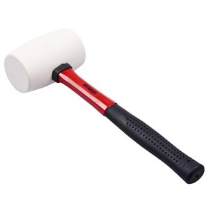 A1675 16oz (450g) White Rubber Mallet With Fibreglass Shaft