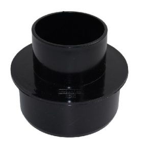 68mm Guttering Round to Soil Adaptor- Black