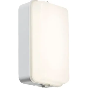 230V IP54 5W LED Security Amenity Bulkhead With Daylight Sensor - White