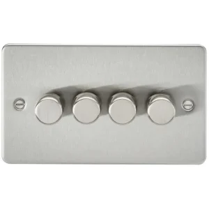 4G 2-Way 10-200W (5-150W LED) Intelligent Dimmer - Brushed Chrome
