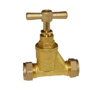 15mm British Standard Stop Tap Compression x Compression