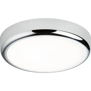230V IP65 9W CCT Adjustable LED Bulkhead C/W Chrome Trim