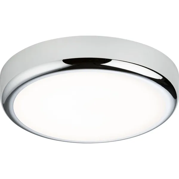230V IP65 9W CCT Adjustable LED Bulkhead C/W Chrome Trim
