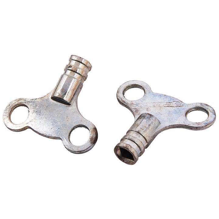 2 Piece Radiator Key Set - Clock Type