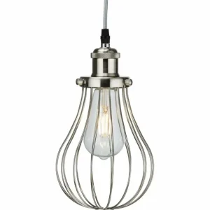 Pendant Cage - Brushed Chrome