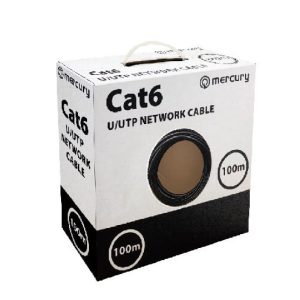 808.040UK Cat6 U/UTP Outdoor Network Cable Black 100m Outdoor