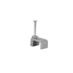 Flat Twin & Earth Cable Clips 2.5mm - Grey
