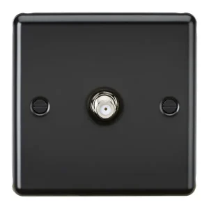 SAT TV Outlet - Matt Black