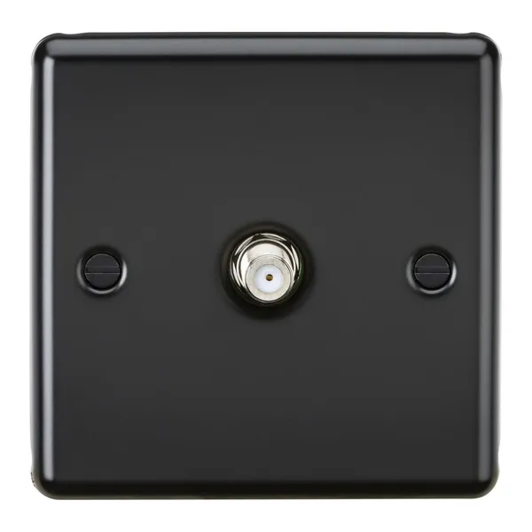 SAT TV Outlet - Matt Black