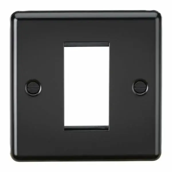 Knightsbridge CL1GMB 1G Modular Faceplate - Matt Black