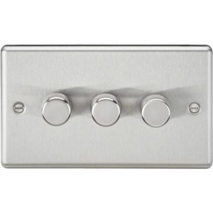 3G 2-Way 10-200W (5-150W LED) Intelligent Dimmer - Brushed Chrome
