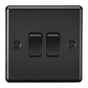 10AX 2G 2-Way Switch - Matt Black