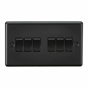10AX 6G 2-Way Switch - Matt Black