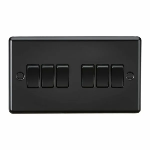 10AX 6G 2-Way Switch - Matt Black