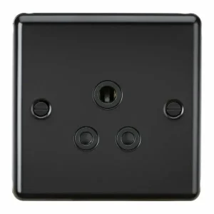 5A Unswitched Socket - Matt Black