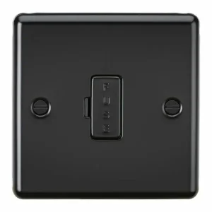 13A Fused Spur Unit - Matt Black