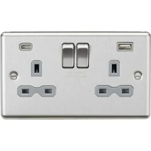 13A 2G SP Switched Socket with Dual USB C+A 5V DC 4.0A [shared] -13A 2G SP