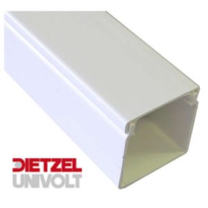 Univolt MAK 100/100 PVC Maxi Trunking 100mm x 100mm 3m Trunking Length White