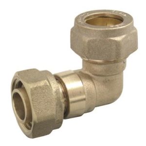 Compression 15mm x ½" Bent Tap Connector