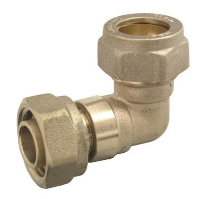 Compression 15mm x ½" Bent Tap Connector