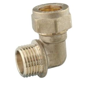 Compression 28mm x 1" Elbow Male Iron