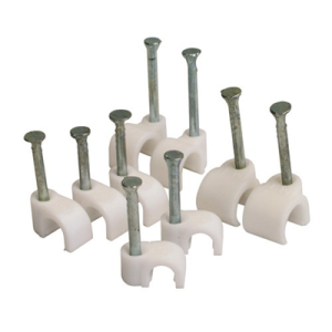 Round Clips 10mm White