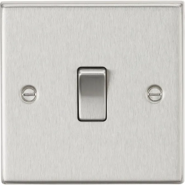10AX 1G Intermediate Switch - Brushed Chrome