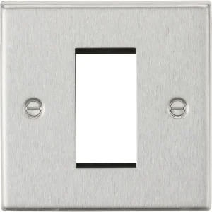 1G Modular Faceplate - Brushed Chrome