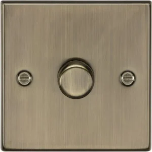1G 2-Way 10-200W (5-150W LED) Intelligent Dimmer - Antique Brass