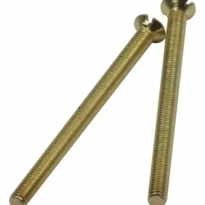 M3.5 x 50mm Flat-Head Countersunk Electrical Socket Screw - Brass