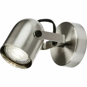 230V GU10 Single Spotlight - Brushed Chrome